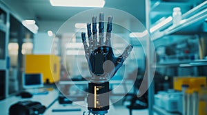 Advanced Robotic Hand in a Modern Laboratory Setting