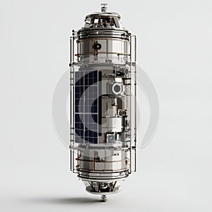 Advanced satellite design render isolated on white background