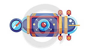 Advanced Sci-Fi Engine Futuristic Technology, vector design Generative AI