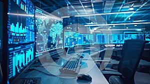 Advanced Security Operation Center Monitoring Global Data