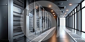 Advanced Server Hardware and Technology in Modern Data Center Racks for Business Storage Solutions