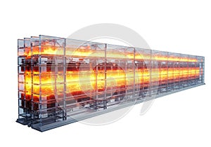 Advanced server rack with illuminated components