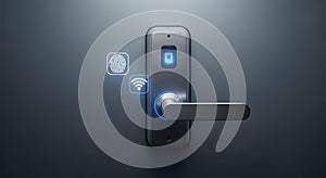 Advanced smart door lock with biometric security system