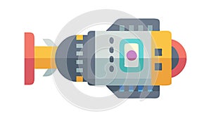 Advanced Space Engine: Interstellar Propulsion Future Tech, vector design Generative AI