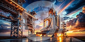 Advanced Space Launch Complex Design A Futuristic Architectural Vision for the Future of Space Exploration photo