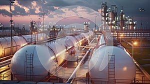 Advanced Storage of LPG Gas in Horizontal Tanks and Pipeline Systems