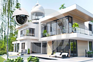Advanced surveillance systems with security cameras ensure comprehensive monitoring and robust safeguarding. photo