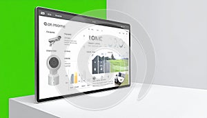 Advanced Surveillance Technology Dashboard UI on Screen