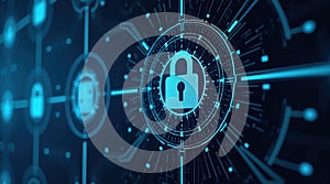 Advanced tech interface showcasing secure network protection protocols