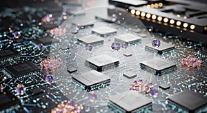 Advanced technology processors with digital communication circuit