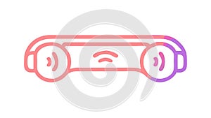 Advanced VR Headset Immersive Technology, vector design Generative AI