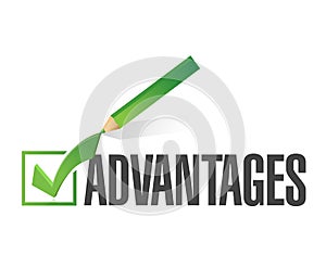 advantages check list illustration design