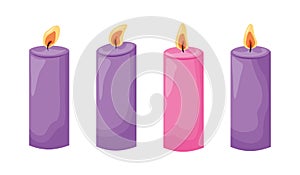 Advent candles vector