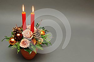 Advent decoration with candles