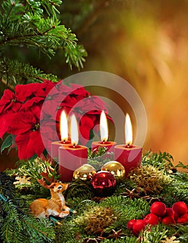 Advent wreath photo