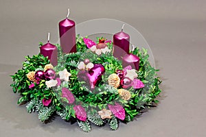 Advent wreath decoration