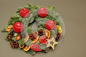 Advent wreath decoration