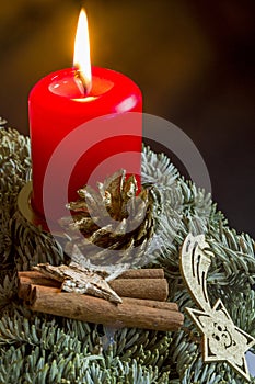 Advent wreath detail