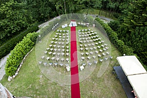 Adventist outdoor wedding photo
