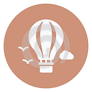 Adventure, air flight Vector Icon which can easily edit photo