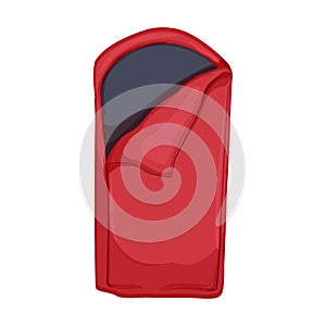 adventure bag sleeping color icon vector illustration