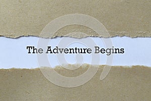 The adventure begins on paper photo