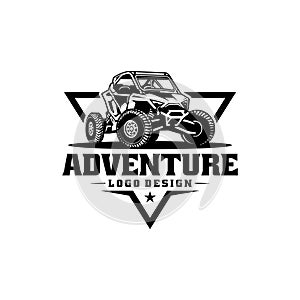 adventure buggy UTV - ATV logo vector photo