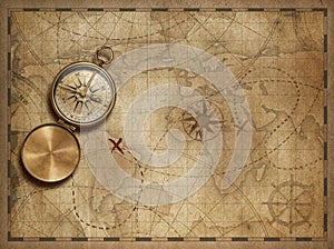 Adventure and explore with old nautical world map 3d illustration map elements are furnished by NASA