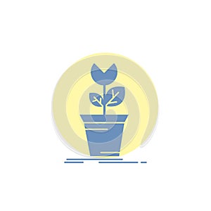 adventure, game, mario, obstacle, plant Glyph Icon