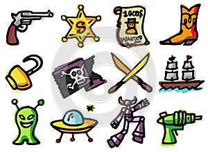 Adventure icons