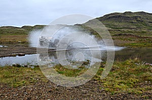 Adventure Jeep On Iceland