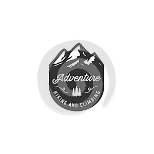 Adventure logo designs inspirations with the mountain view