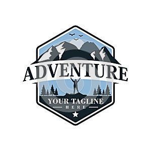 Adventure logo treveling your businiss