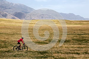 Adventure mountain bike cross-country marathon