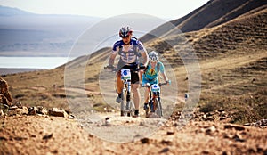 Adventure mountain bike cross-country marathon