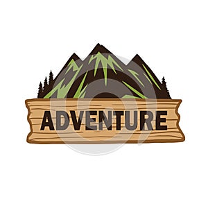 Adventure Mountain Expedition Camping Logo Design