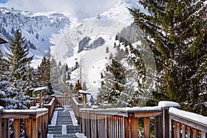 Adventure park in Saalbach Hinterglemm, Austria