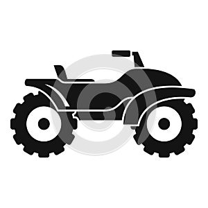 Adventure quad bike icon, simple style