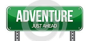 Adventure road sign