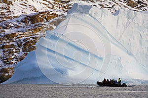 Adventure tourists - Iceberg - Greenland