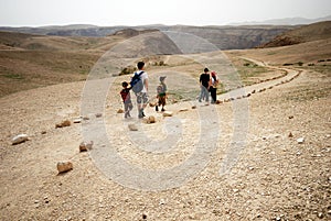 Adventure trail in the desert