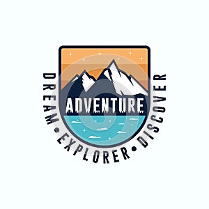 Adventure Vintage Logo Design Color