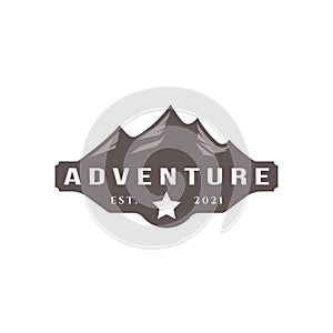 adventure vintage logo minimalist icon illustration design