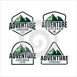 Adventure Vintage Logo vector Collection Illustrations