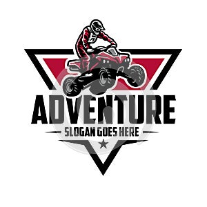 Adventure Wild ATV Logo Vector Isolated