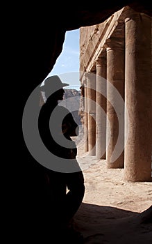 Adventurer in Petra photo