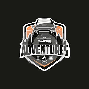 Adventures SUV Club ready Made Logo Design Vector Isolated EPS