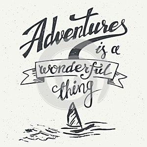 Adventures is a wonderful thing vintage poster photo