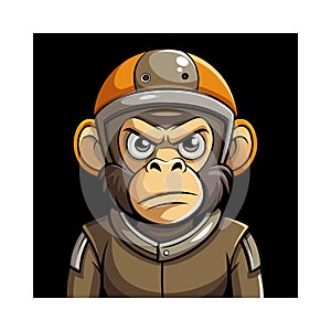 Adventurous Monkey Engaging in Rocketry Fun