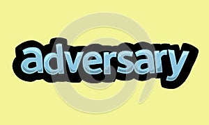 ADVERSARY writing vector design on a yellow background